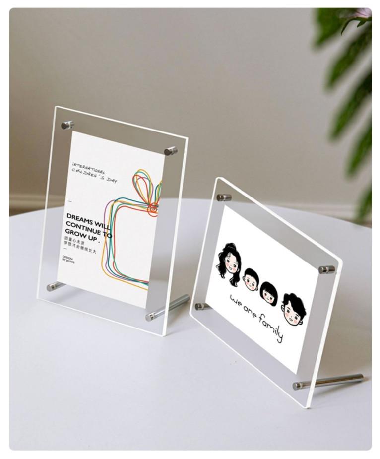 Transparent Acrylic Photo Frame